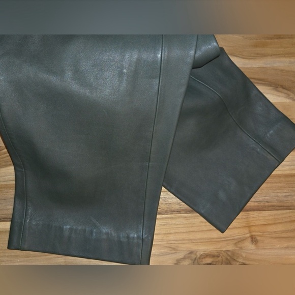 The SEI Leather Trouser in Army - Picture 9 of 10